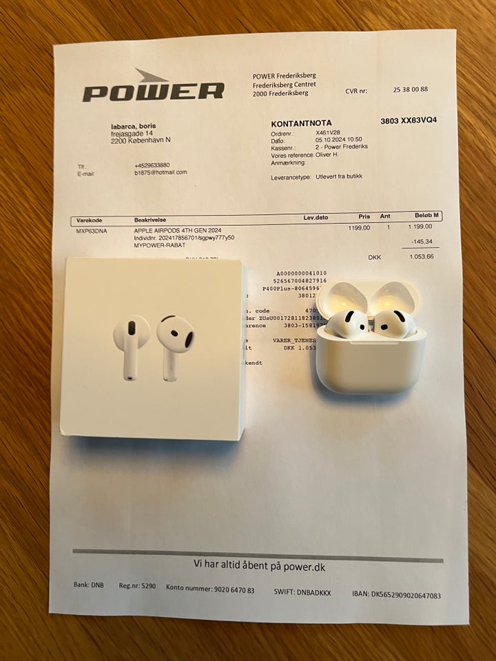 in-ear hovedtelefoner, Apple,