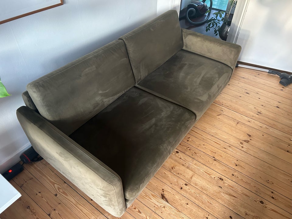 Sofa, velour, 3 pers.