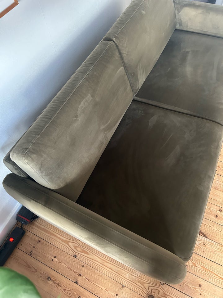 Sofa, velour, 3 pers.