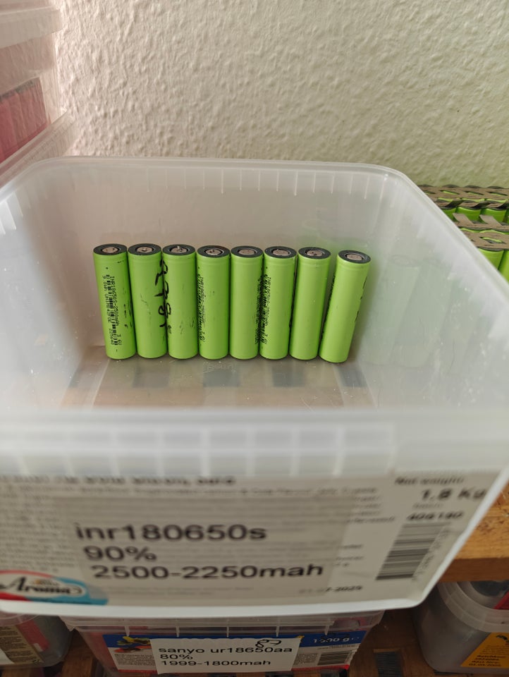 Batterier, Inr18650s 2500mah