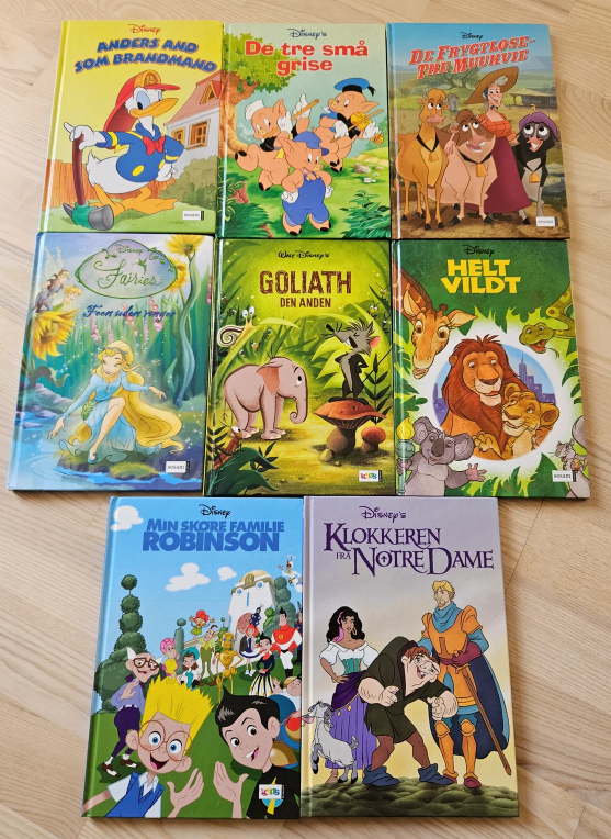 Disney bøger med cd, Disney