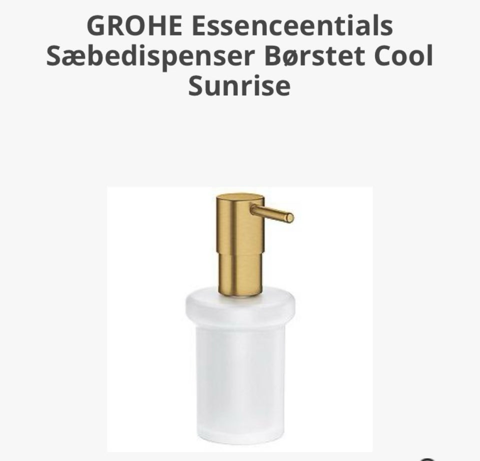 Sæbedispenser, Grohe blankt