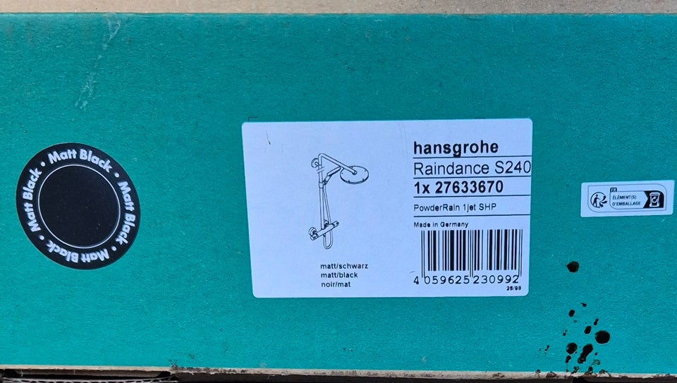 Brusebatteri, Hansgrohe