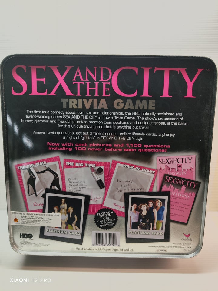 SEX AND THE CITY TRIVIA GAME,