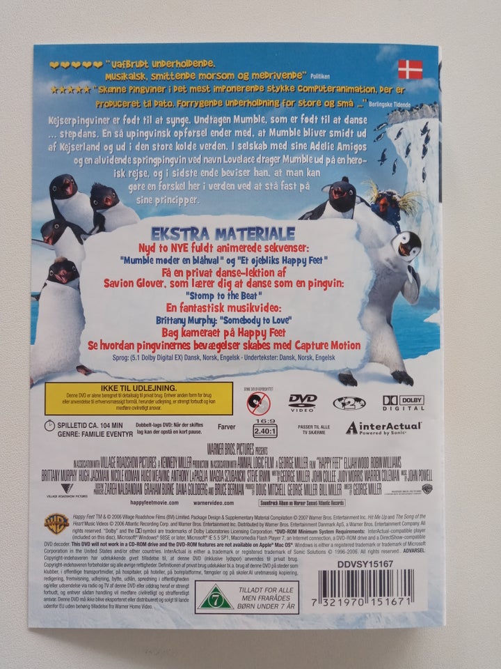 Happy Feet, DVD, familiefilm