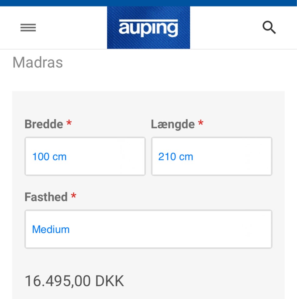 Madras, Auping, b: 100 l: 210 h: 24