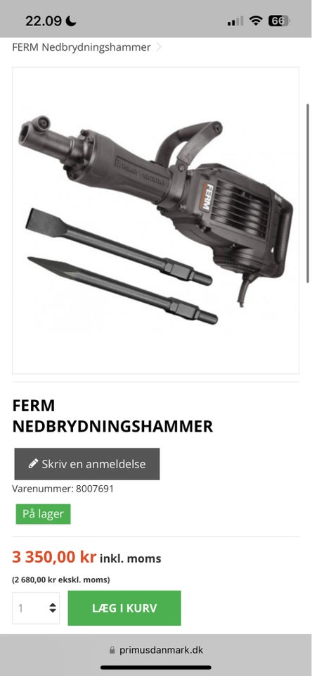 Nedbrydningshammer, Ferm