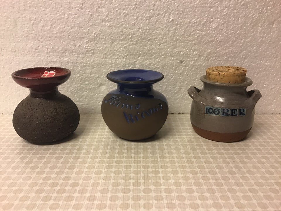 Keramik Lille Lysestage Krukke Små