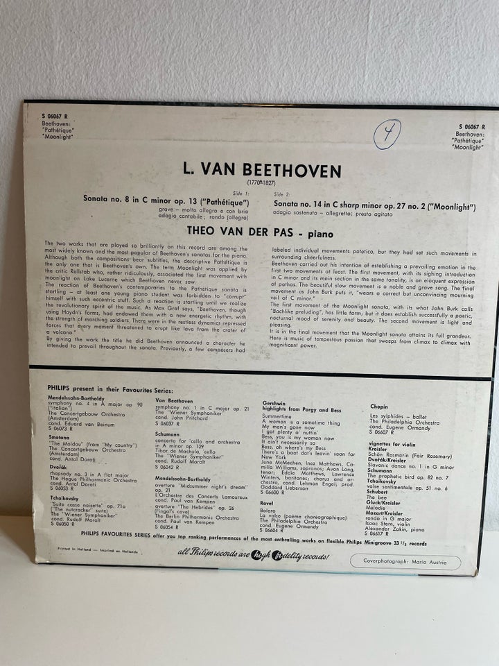 LP, Beethoven , Pathétique