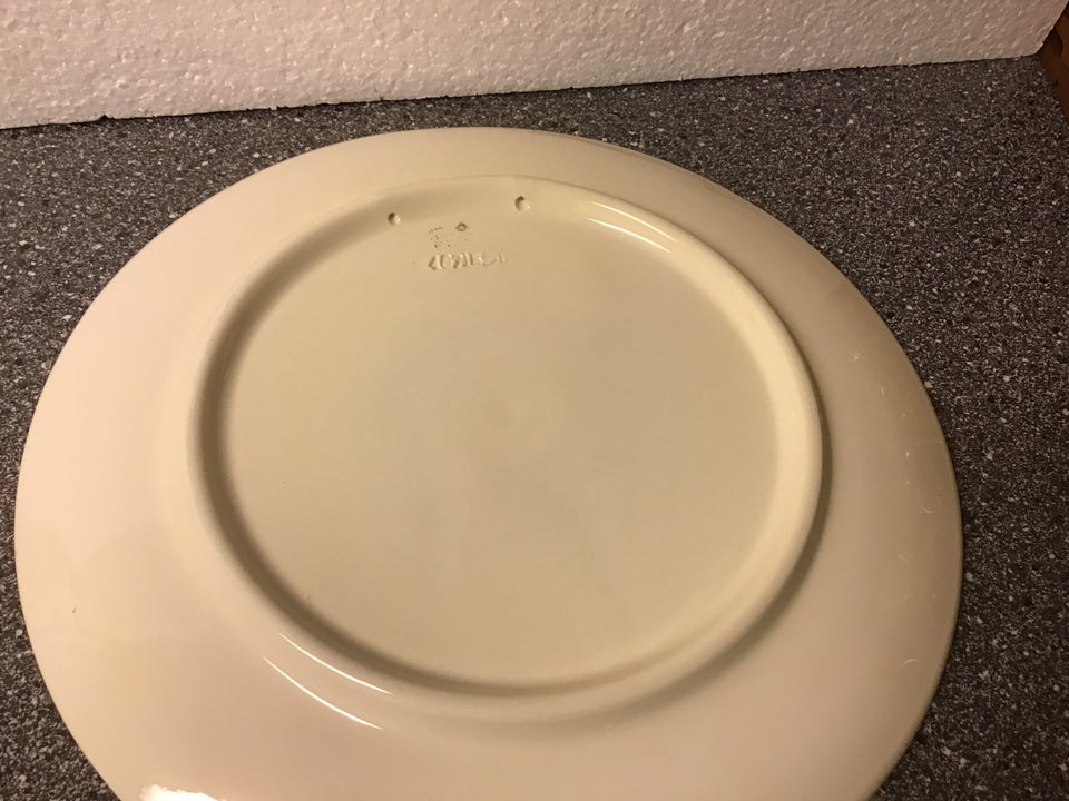 Keramik Porcelæn Stor Platte med