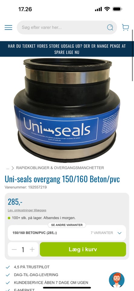 Anden VVS Uni-seals