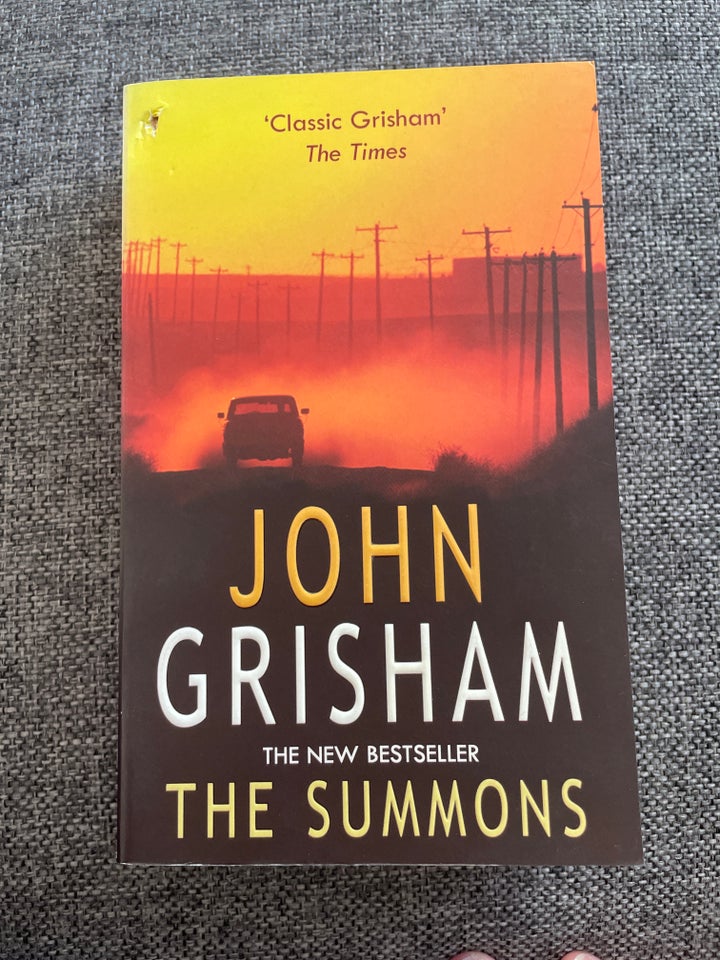 The summons, John grisham , genre: