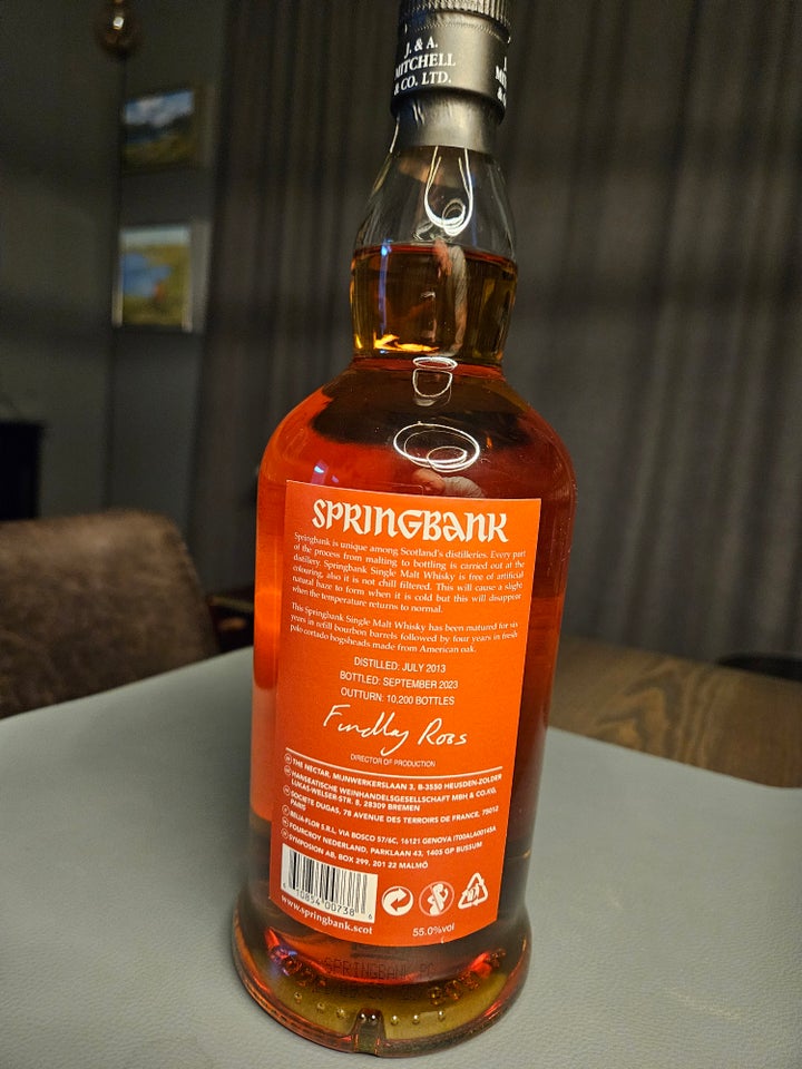 Spiritus, Springbank 10 palo