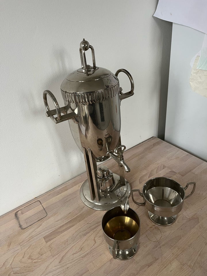 Samovar, Rustfrit stål, 100 år gl.