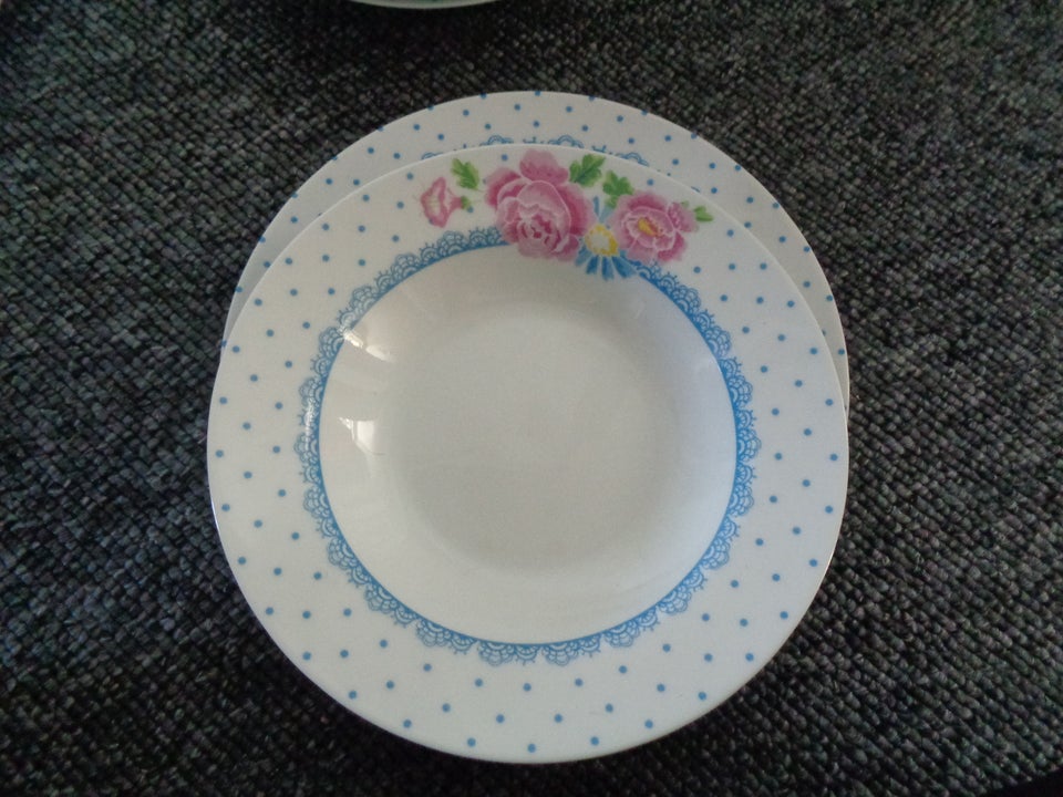 Porcelæn Flade  dybe tallerkner