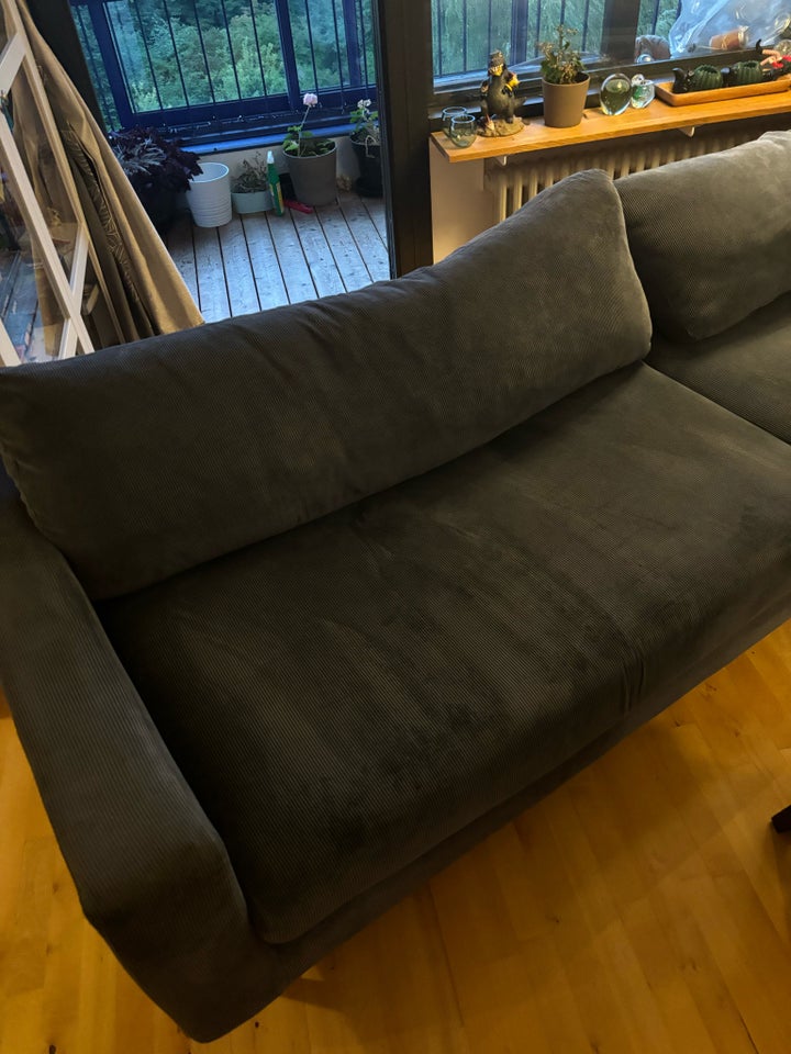 Sofa, fløjl, 4 pers.