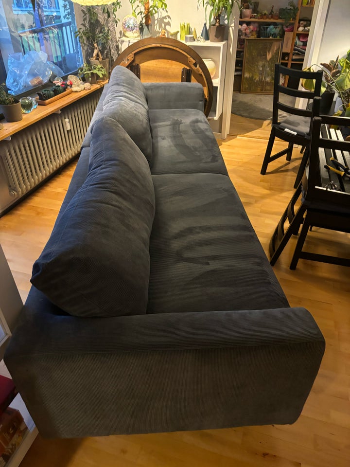 Sofa, fløjl, 4 pers.