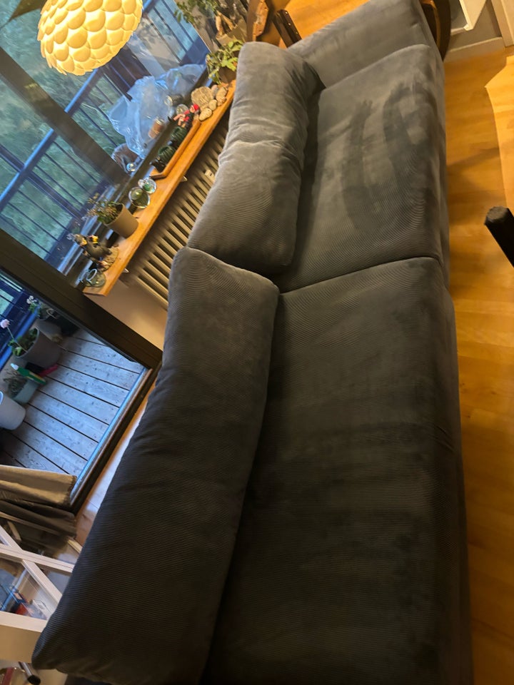 Sofa, fløjl, 4 pers.