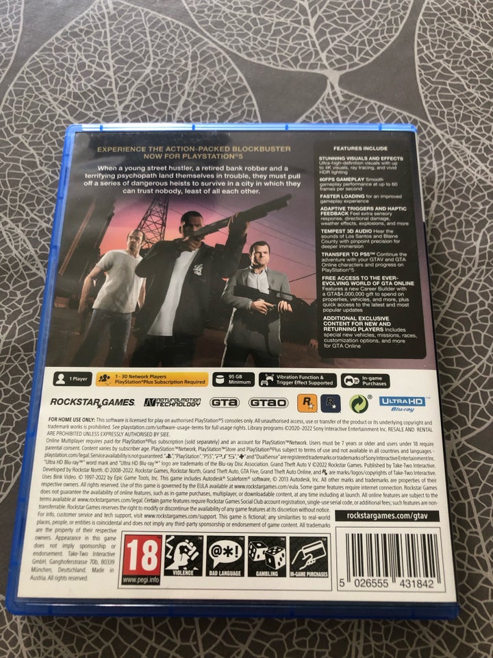Grand theft auto v five PS5 action