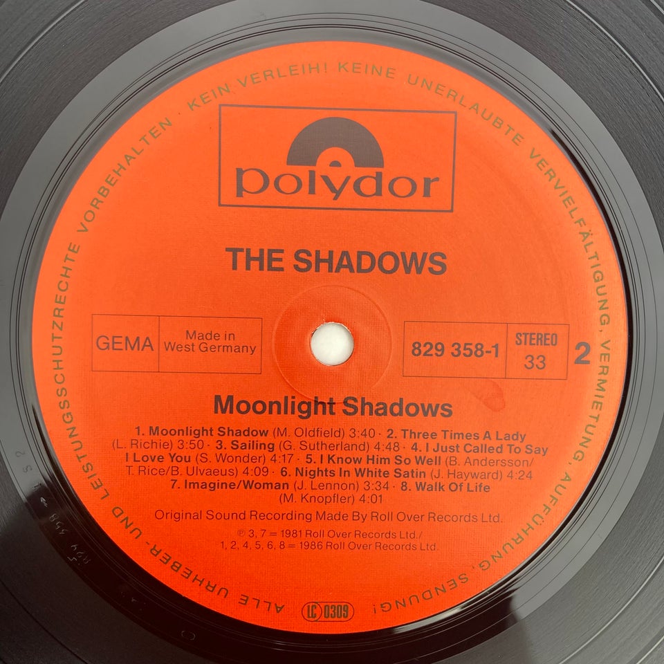 LP, The Shadows, Moonlight Shadows