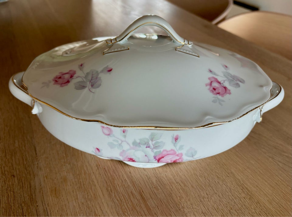 Porcelæn, Oval Terrin m. låg, KPM -