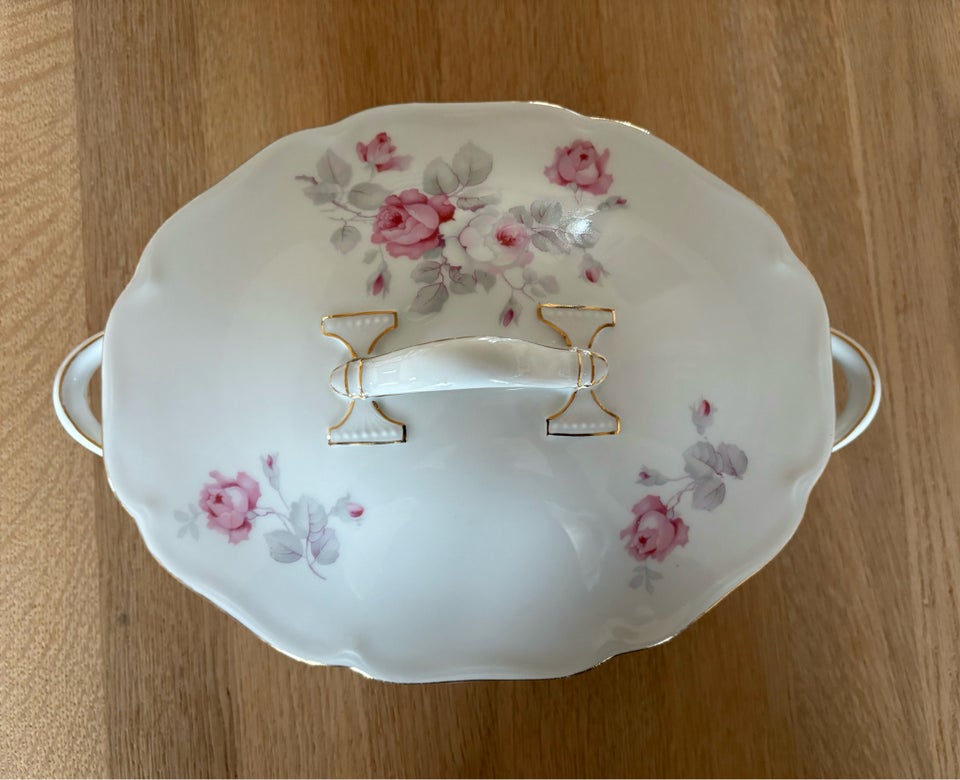 Porcelæn, Oval Terrin m. låg, KPM -