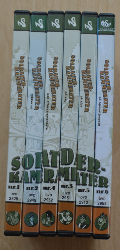 Soldaterkammerater 1-6, DVD,