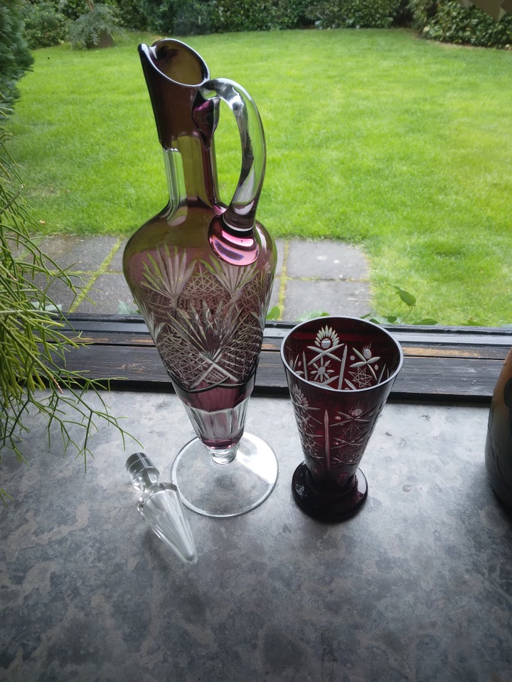 Glas Karaffel samt vase