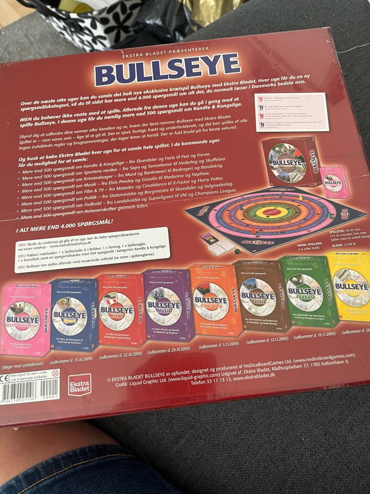 BULLSEYE + 7 pakker spørgsmål