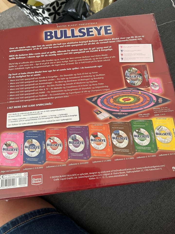 BULLSEYE + 7 pakker spørgsmål