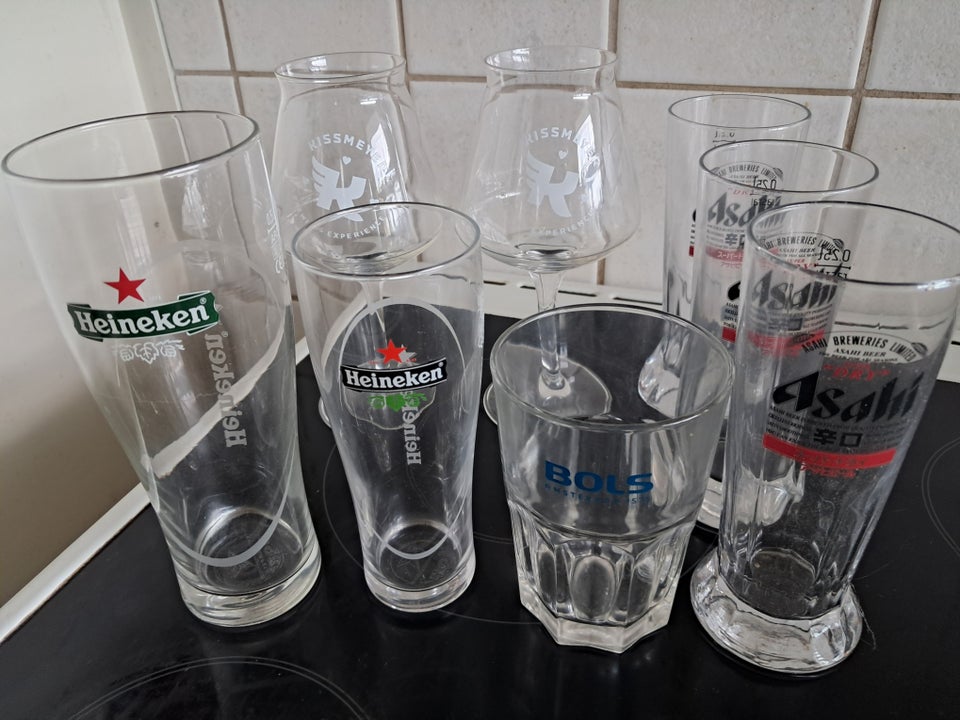 Glas, ølglas, ølglas med logo