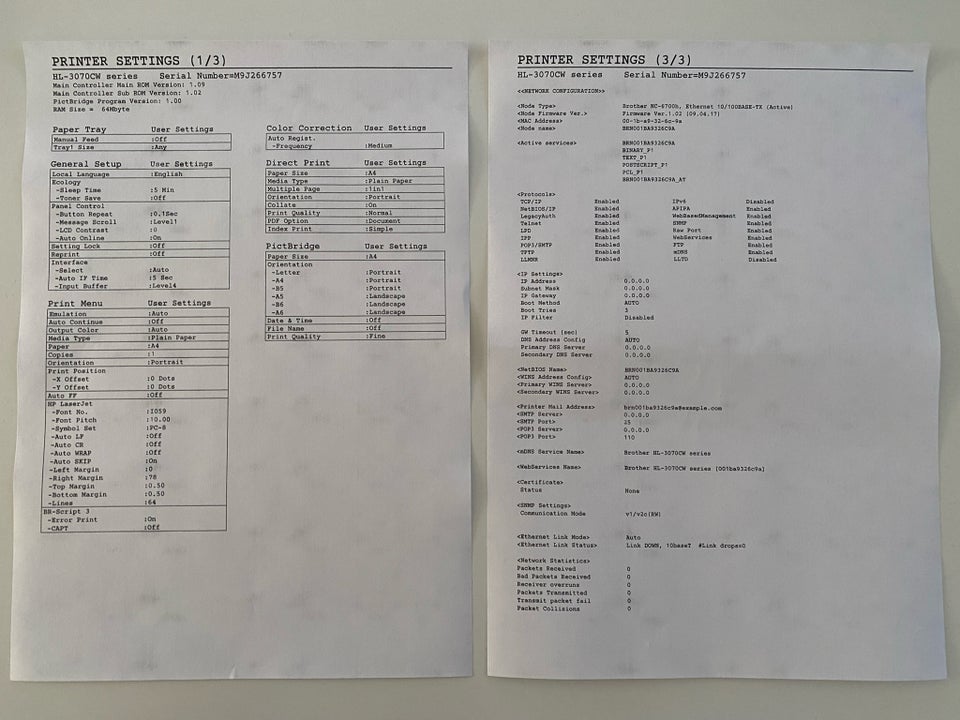 Laserprinter, m. farve, Brother