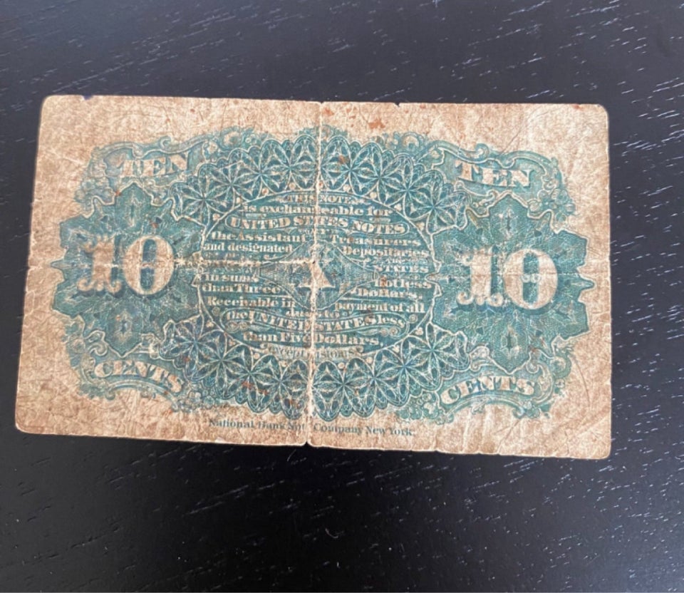 Amerika, sedler, 10 Cents