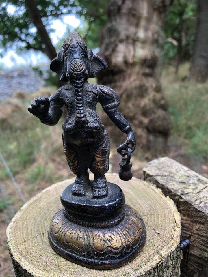 Sjælden flot antik bronze Ganesha