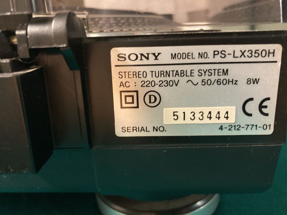 Pladespiller, Sony, PS-LX350H