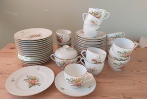 Porcelæn Kaffestel til 15 pers