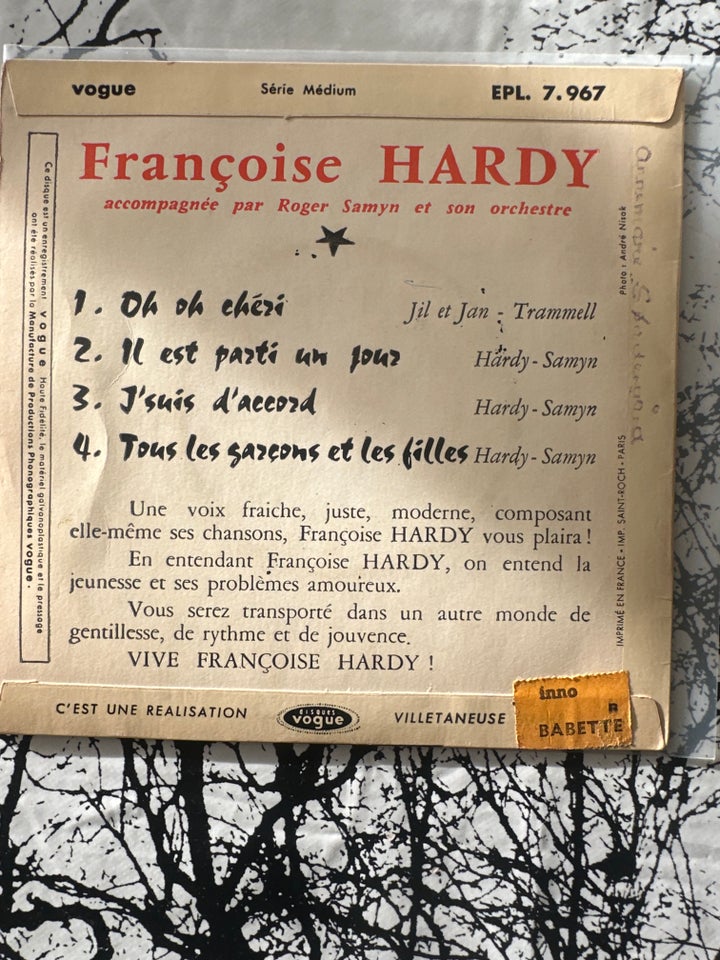 EP, Frsncoise Hardy