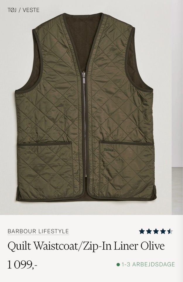 Vest, str. M, Barbour