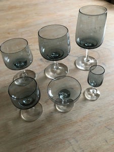 Glas Røgfarvede vinglas 