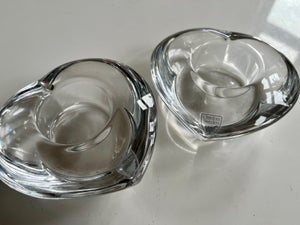 Glas Fyrfads stager Orrefors-