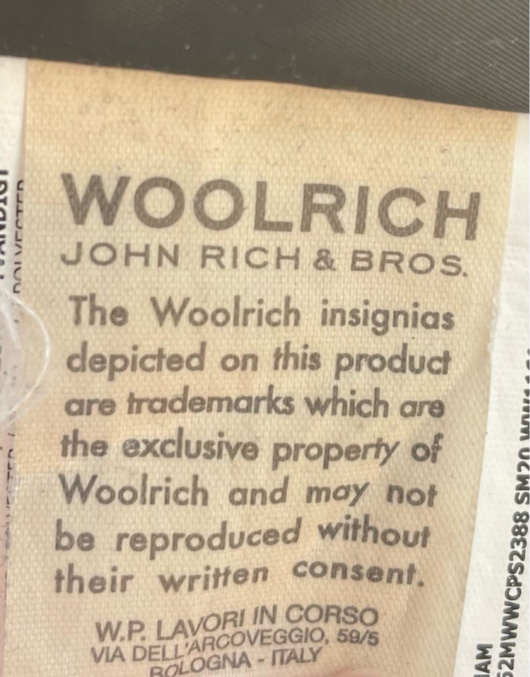 Dynejakke, str. 36, WOOLRICH John