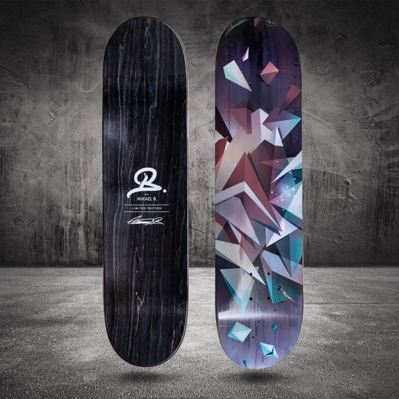 Skate Deck, Mikael B, motiv: Pop art