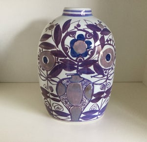 Fajance Vase  Aluminia