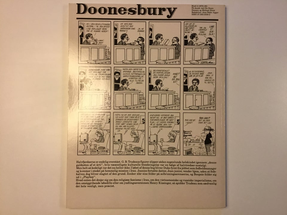 Doonesbury nr. 4, Tegneserie