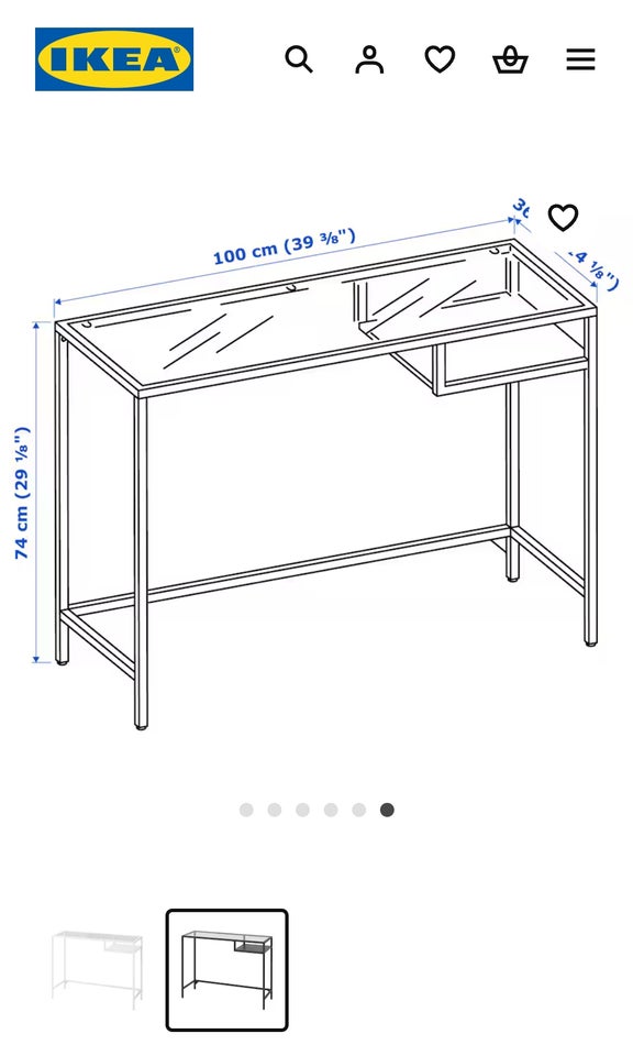 Skrive-/computerbord Ikea