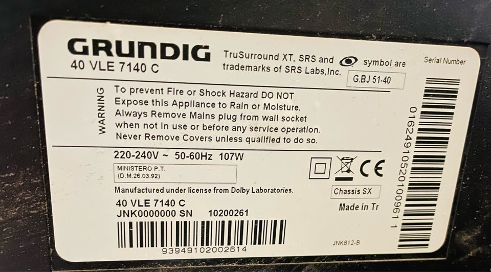 andet, Grundig, 40 VLE 7140 C