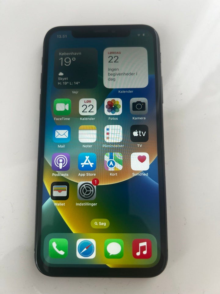 iPhone XS, 64 GB, sort