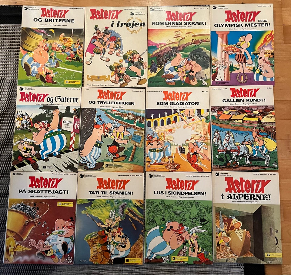 Asterix nr 5-16, Tegneserie