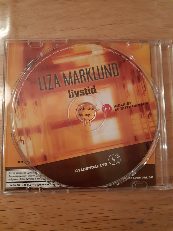 Livstid, Liza marklund, Lydbog