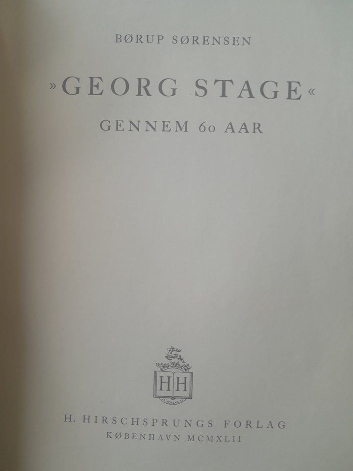 Georg stage gennem 60 aar, Børup